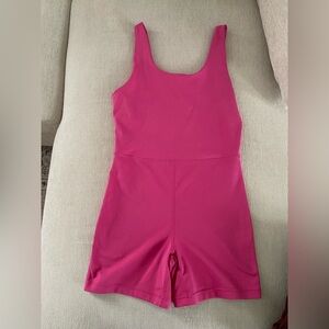 Yogalicious LUX core endurance pink Onesie Size Small